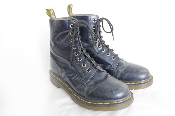 navy blue doc martens