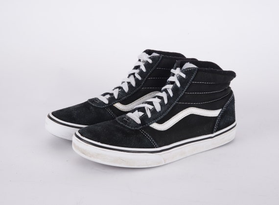Vans, Vintage Black VANS High-Top Sneakers - Women's US6.5 / EU37