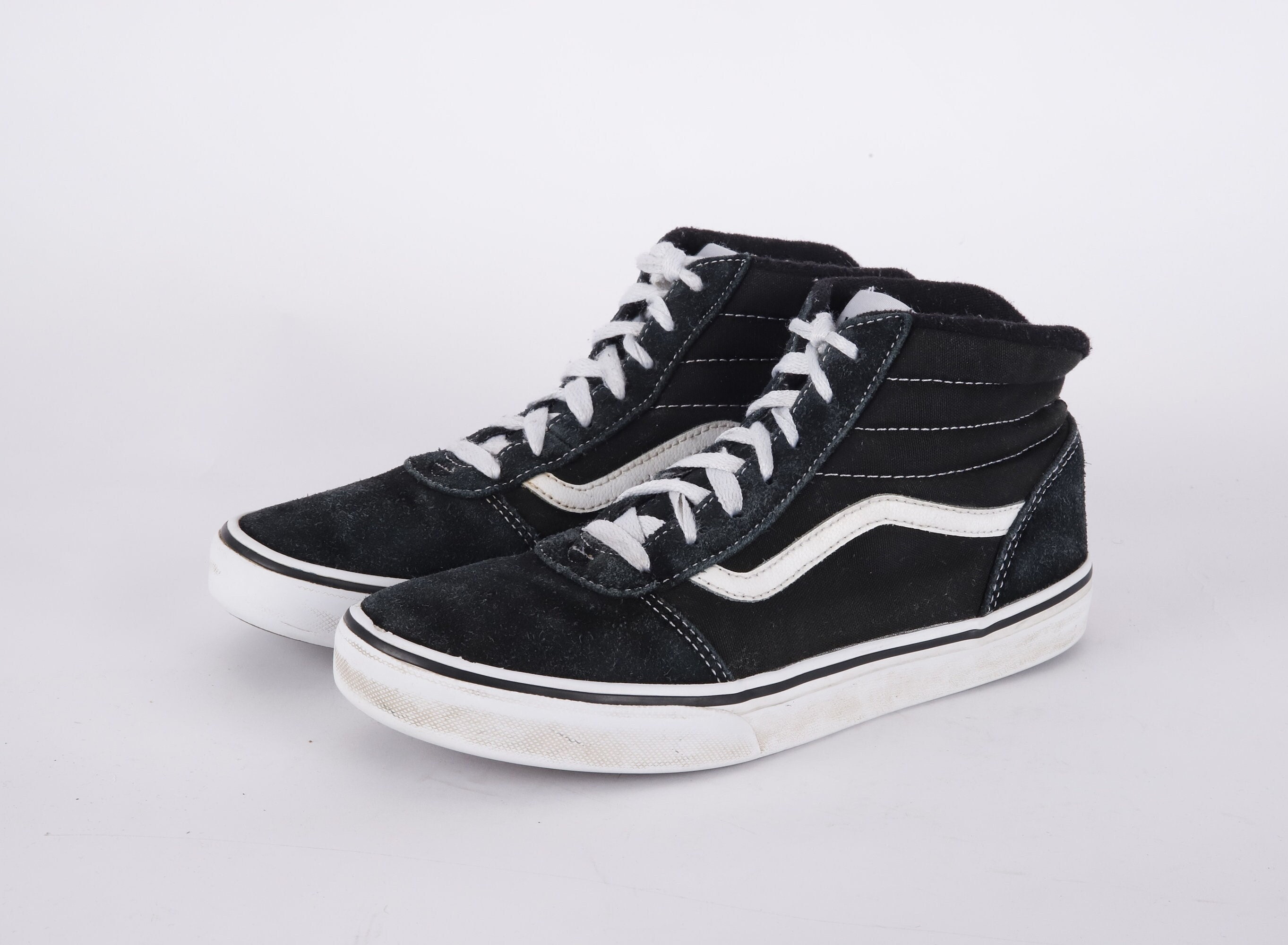 Vans, Vintage Black VANS High-Top Sneakers - Women's US6.5 / EU37