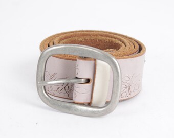 Leather White Stitch Belts! - Etsy display picture 2