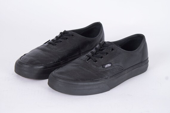 black leather vans uk