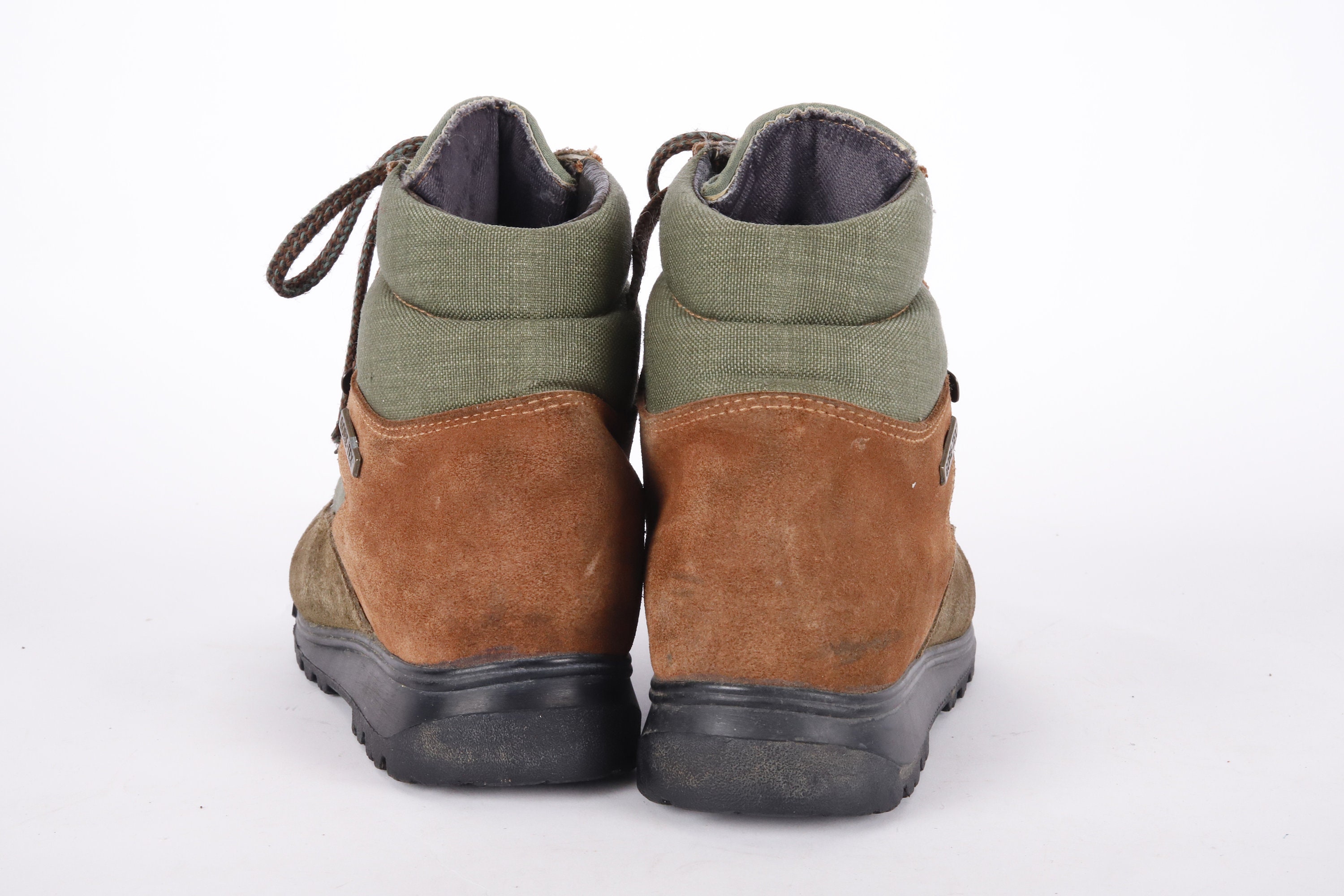 Bottes D'alpinisme Vintage Vasque - Cuir Marron - Taille 40 EU - Fabriquées En Italie - Occasion