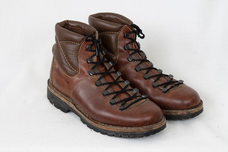 US6.5 Vintage Stadler Rugged Leather Brown Wild Life Hiking Boots Trail Boots Womens size EU37 US6.5 UK4.5