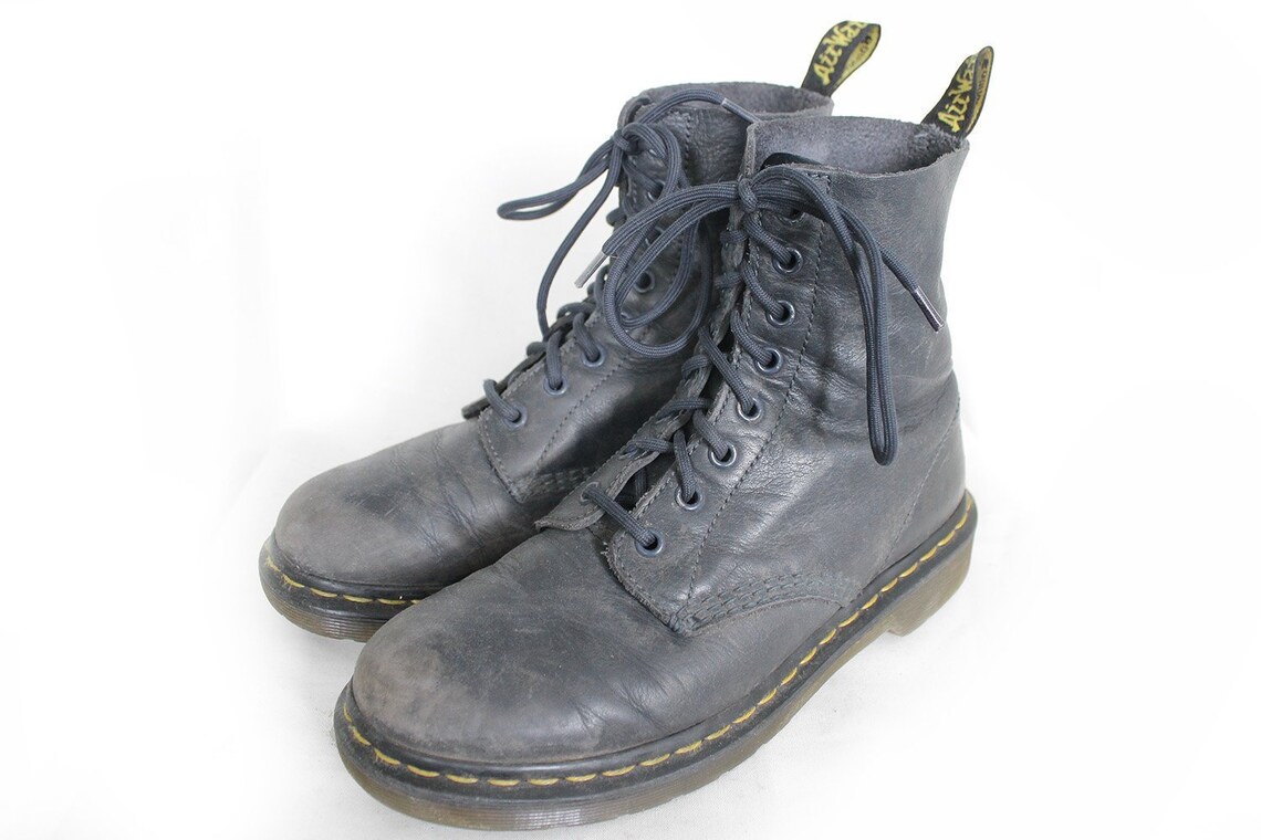 grey doc marten boots