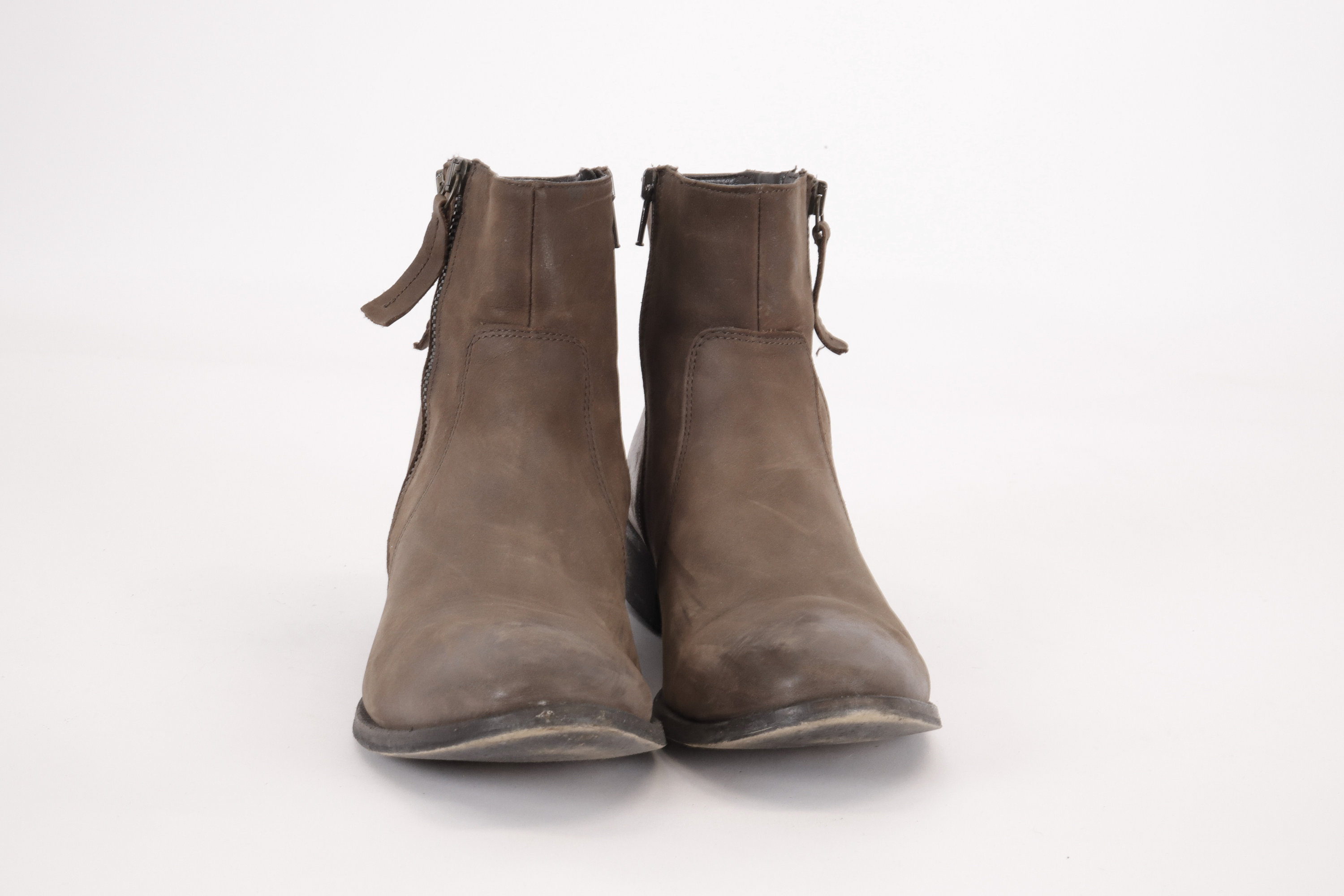 archive double zip leather ankle boots Leather Boots – The Archive