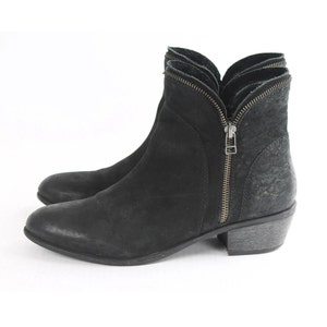 Vintage-Chelca-Boots aus schwarzem Leder im Western-Stil (US 10.5 / EU 41)