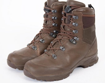 Brązowe skórzane buty wojskowe US8 EU41: Haix Army Hiking Combat Boots