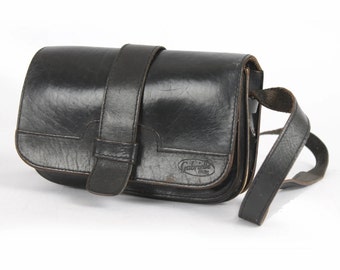 Vintage 90s Black Leather Shoulder Bag: Small Crossbody Purse - Etsy