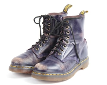 US5 Dr Martens Vintage Purple Leather Doc Martens Boots  EU36 / US5 / UK3 for Women