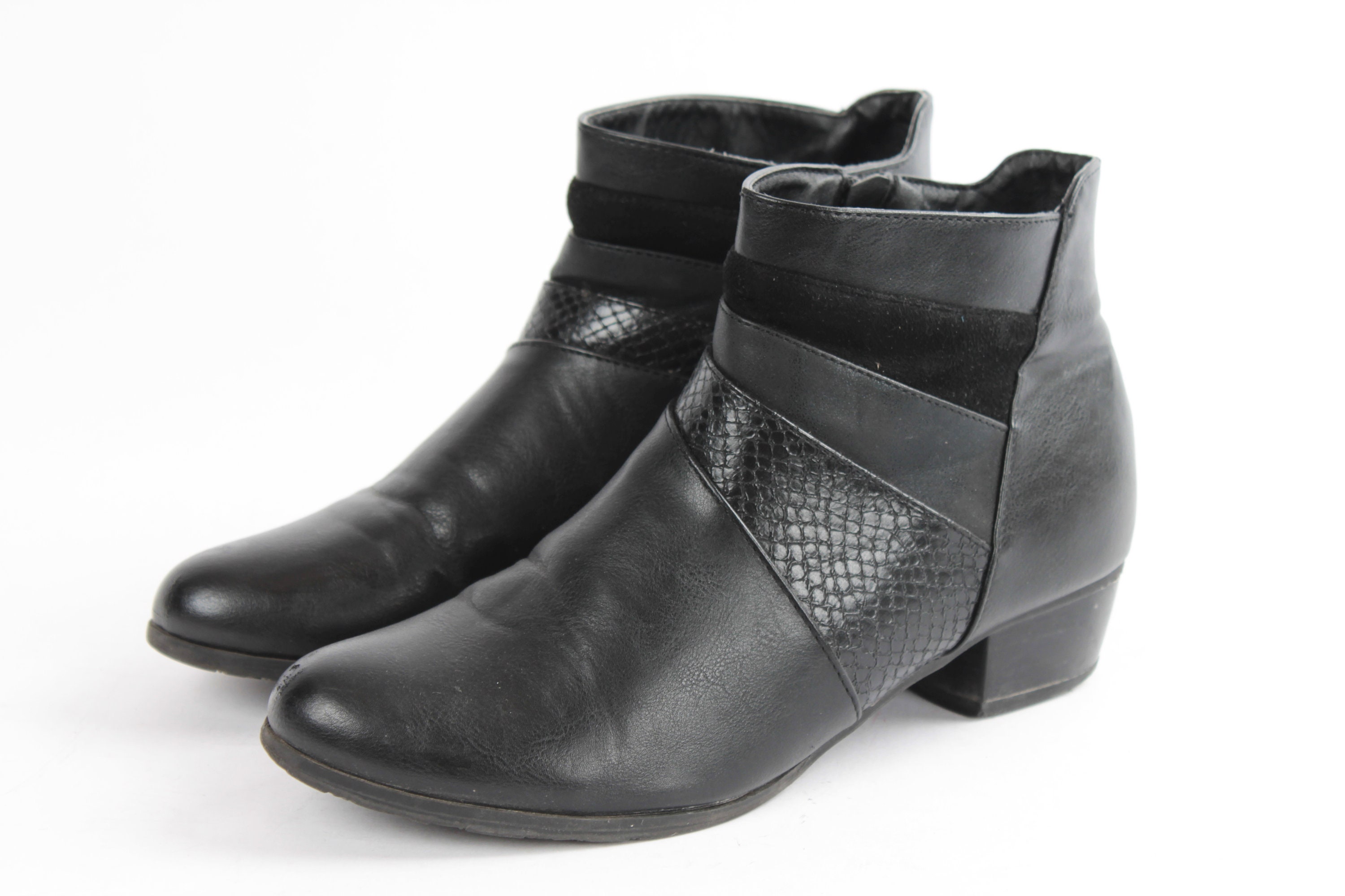 black ankle boots comfy