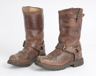 US6.5 Western SANCHO Cowboy Boots Tan Desert Brown Buckle Low - Etsy  Nederland