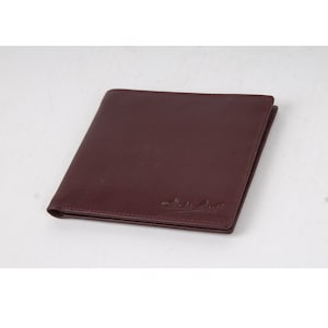 Vintage Leather Wallet Burgundy Charles Angels Retro Genuine Womens Accessories Gift Idea Closure Bifold