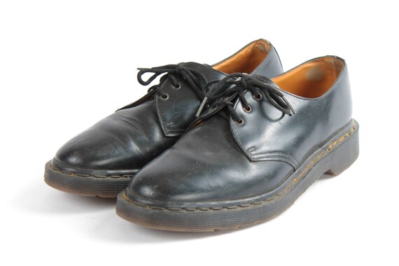 US9.5 Vintage Dr Martens Vintage Zwart Leer Doc Schoenen Made - Etsy  Nederland