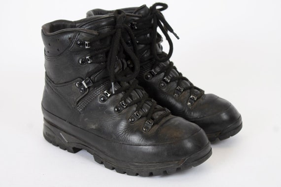 US8.5 Black Army Meindl Military-Grade M1 Army Issued Boots Infantry / Airsoft Hiking Hunting Combat Boots EU39 US8.5 UK6.5 for Women 10x