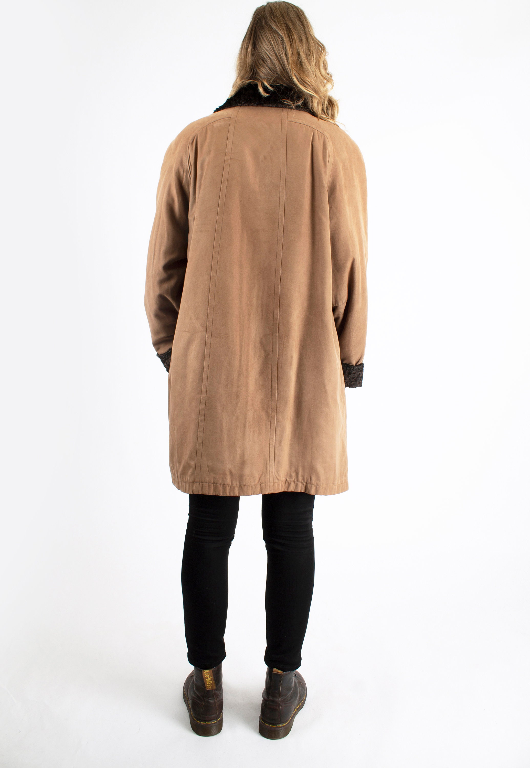 1970s Vintage Brown Autumn Topcoat Kohler Krenzer Greatcoat Jacket 
