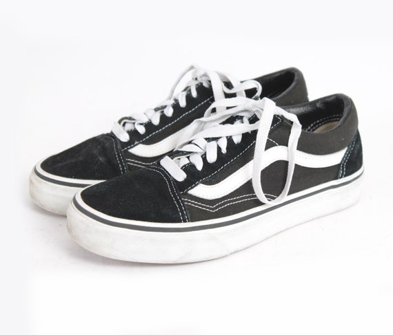 US6 Black VANS off the Wall Sneakers Skate Shoes VANS for - Etsy