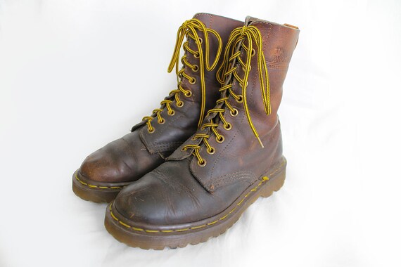 brown leather doc martens