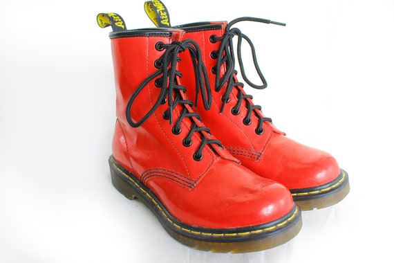 doc martin boots red