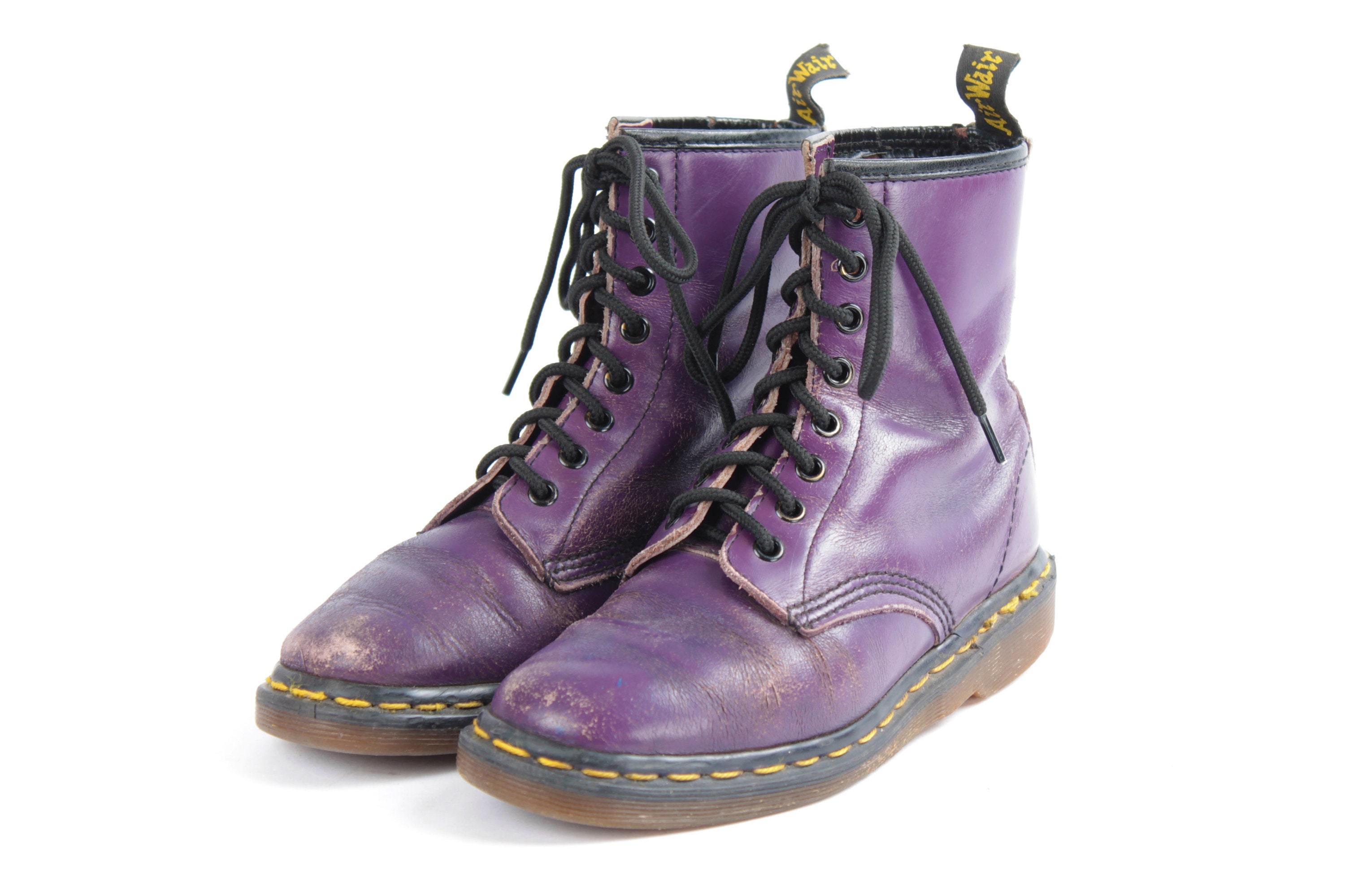 US5 Vintage Dr Martens Purple Leather 