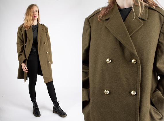 1970s Vintage Peacoat Dutch Coat Of Arms With Royal New Zealand 1970s Vintage Peacoat Dutch Coat Of, What Is A Long Duster Coat Of Arms