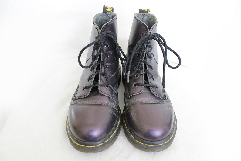 glossy doc martens