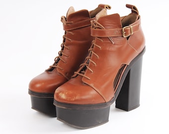 vintage platform heels