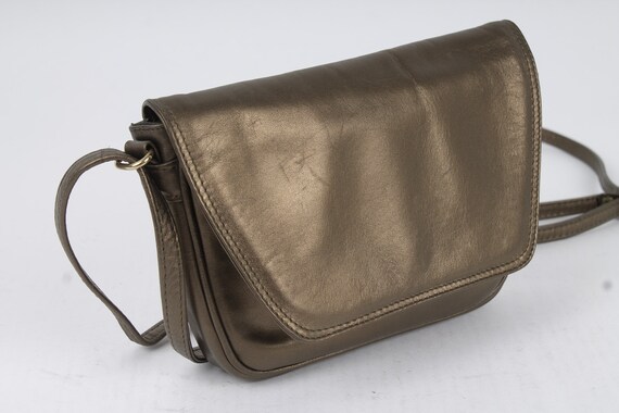Vintage Tan Glossy Leather Festival Classy Bag Shoulder Bag - Etsy