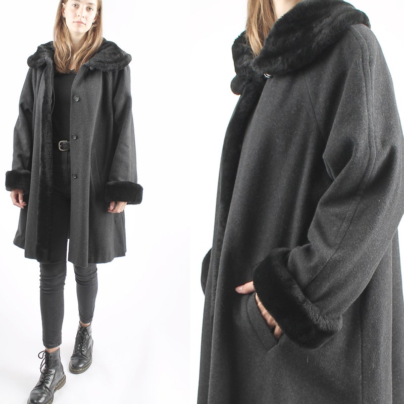 Elegant Faux Collar Knit Coat main image 1
