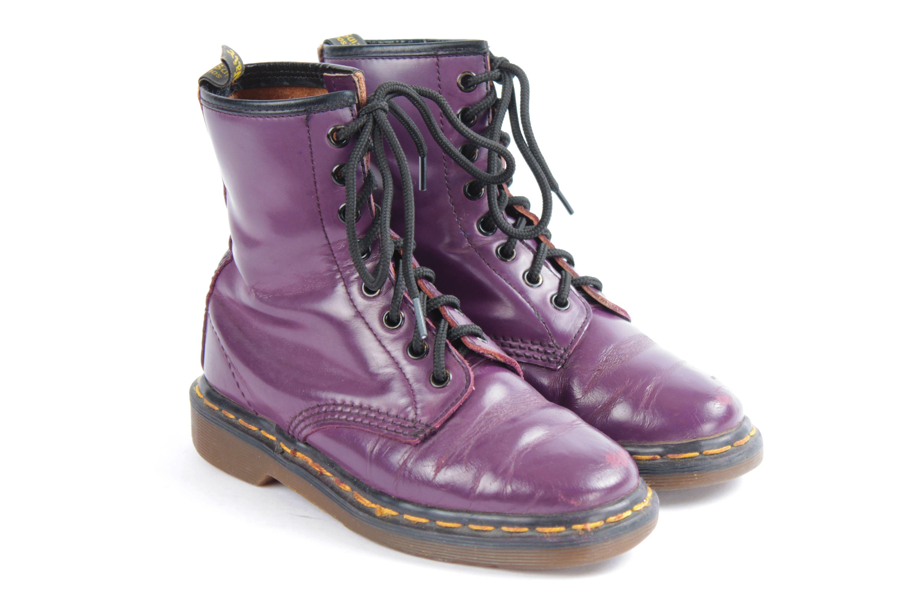 Purple Doc Martens - Etsy