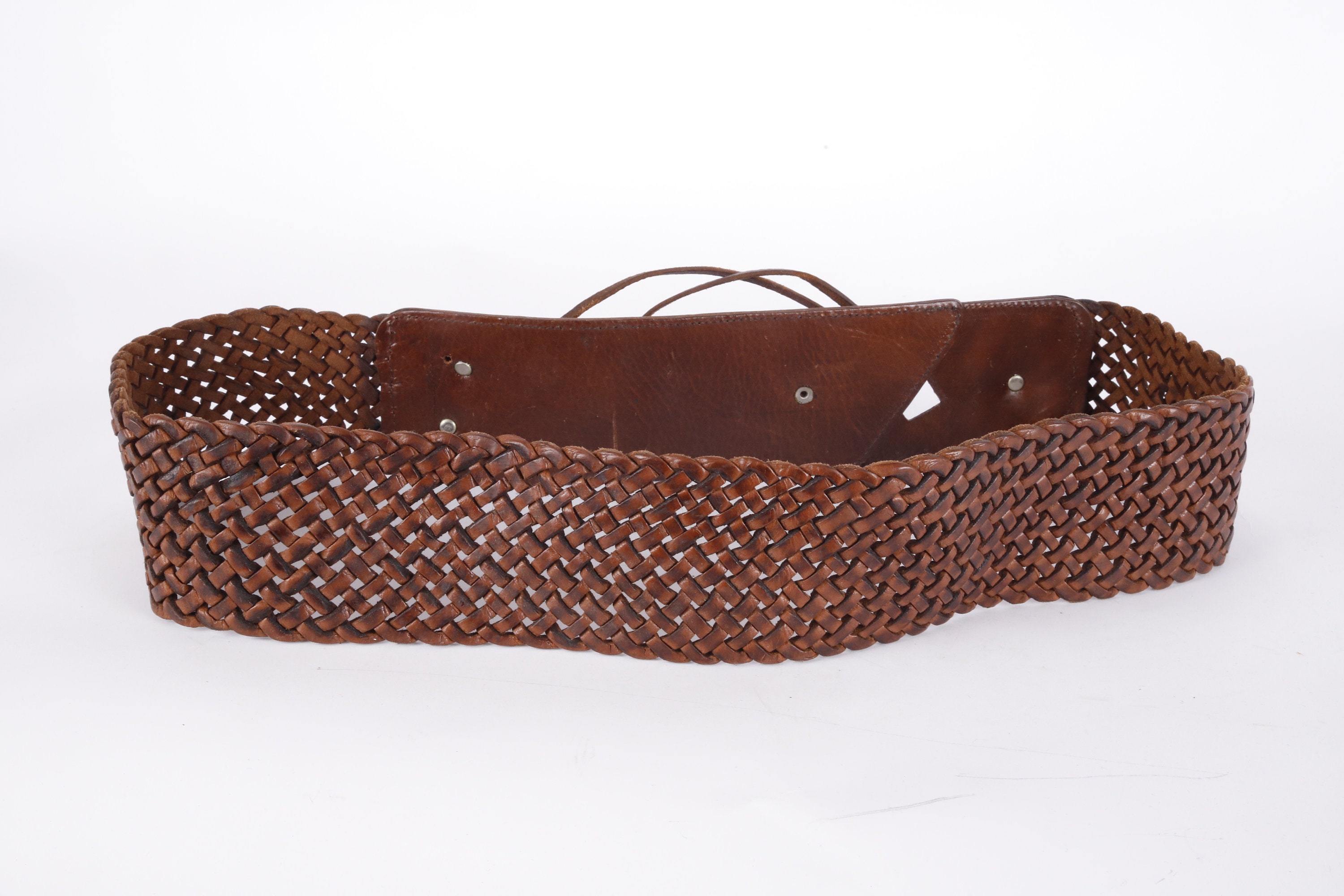 Vintage Woven Leather Waist Belt: Bohemian Western Cowgirl Style Boho Western Belt ? #onlineshopping #womenswear  main image 3