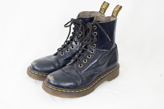 navy blue doc martens
