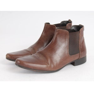 Vintage Braune Leder Schnürstiefel - 36, 36, 45