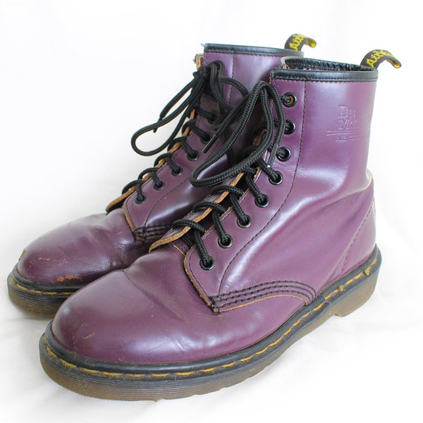 US9 Dr Martens Vintage Purple Leather 1460 Doc Martens Boots EU40 / US9 / UK7 for Women