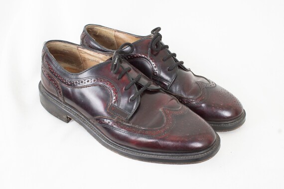 burgundy brogues mens