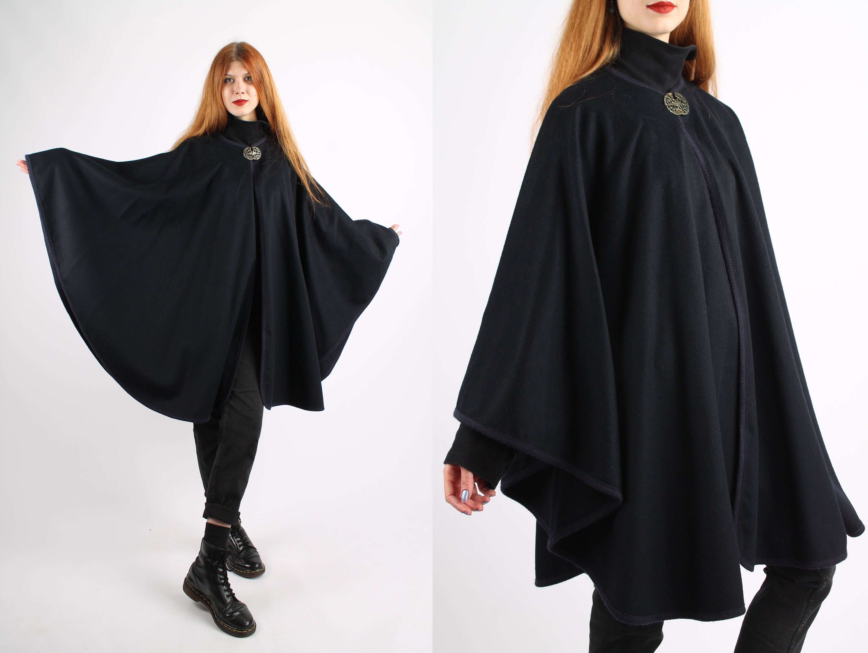 Loden Poncho - Etsy