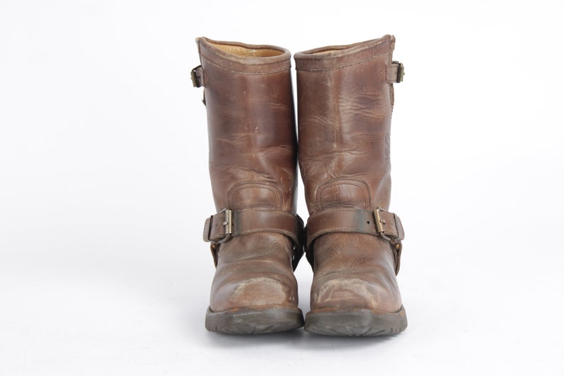 US6.5 Western SANCHO Cowboy Boots Tan Desert Brown Buckle Low - Etsy