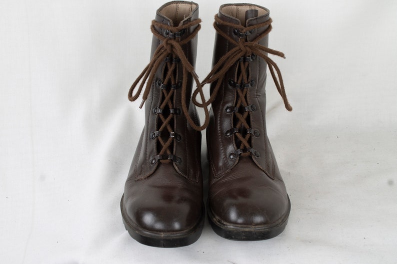 US7 Vintage 1950 Army WWII War Paratrooper Boot Lace Up 14 Etsy