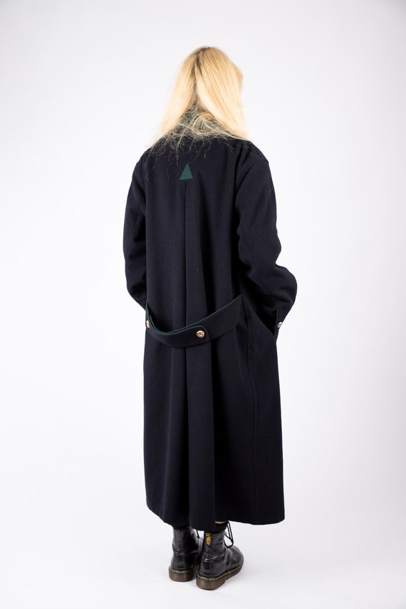 1970s Vintage Dark Blue Coat Loden Wool Greatcoat… - image 4