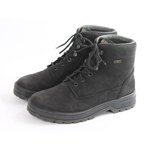 US6.5 Vintage Black Mountaineering Hiking Boots Climbing Trekking Boots Wild Trail Womens EU37 / US6.5 / UK4.5