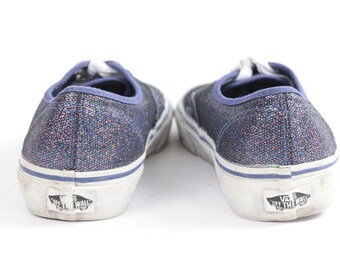 Vintage Galactic Glitter Vans Sneakers: Women's