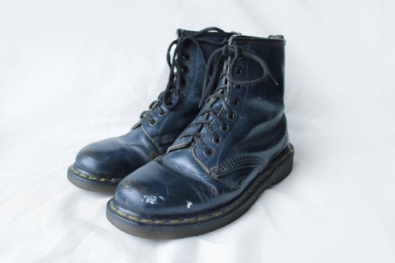 dark navy boots