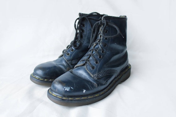 dr martens navy blue