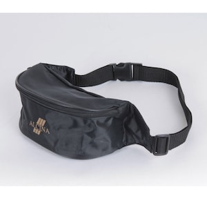 Urban Fanny Pack Alcina  Black Belt Crossbody Bag Hip Bag Polyester Pouch Bag Hip Bag Waist Bag Fanny Packs