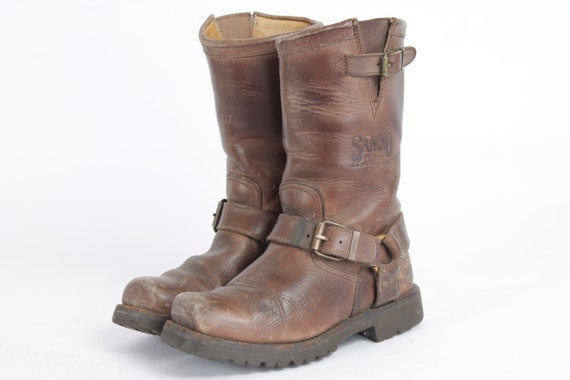 Low calf deals buckle boots