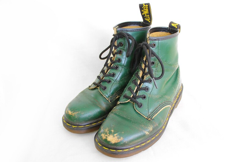 dr martens vintage green