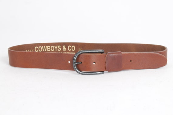 Two-tone brown cowboy Women's Belt