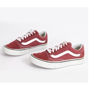 Zapatos vans rojo y negro clearance nuñez