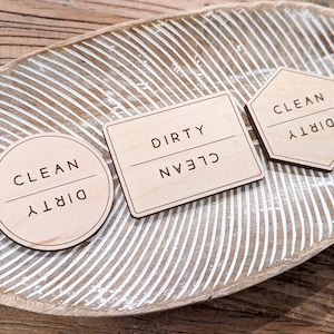 Clean Dirty Dishwasher Magnet - Reversible Kitchen Organizing Sign