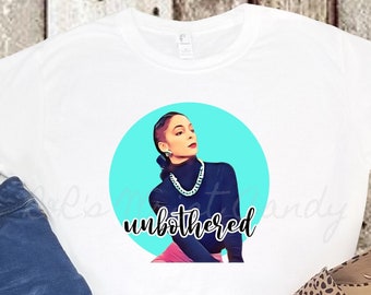 Unbothered/ T-shirt/Whitley Gilbert/A Different World Shirt/Vintage/90's Shirt