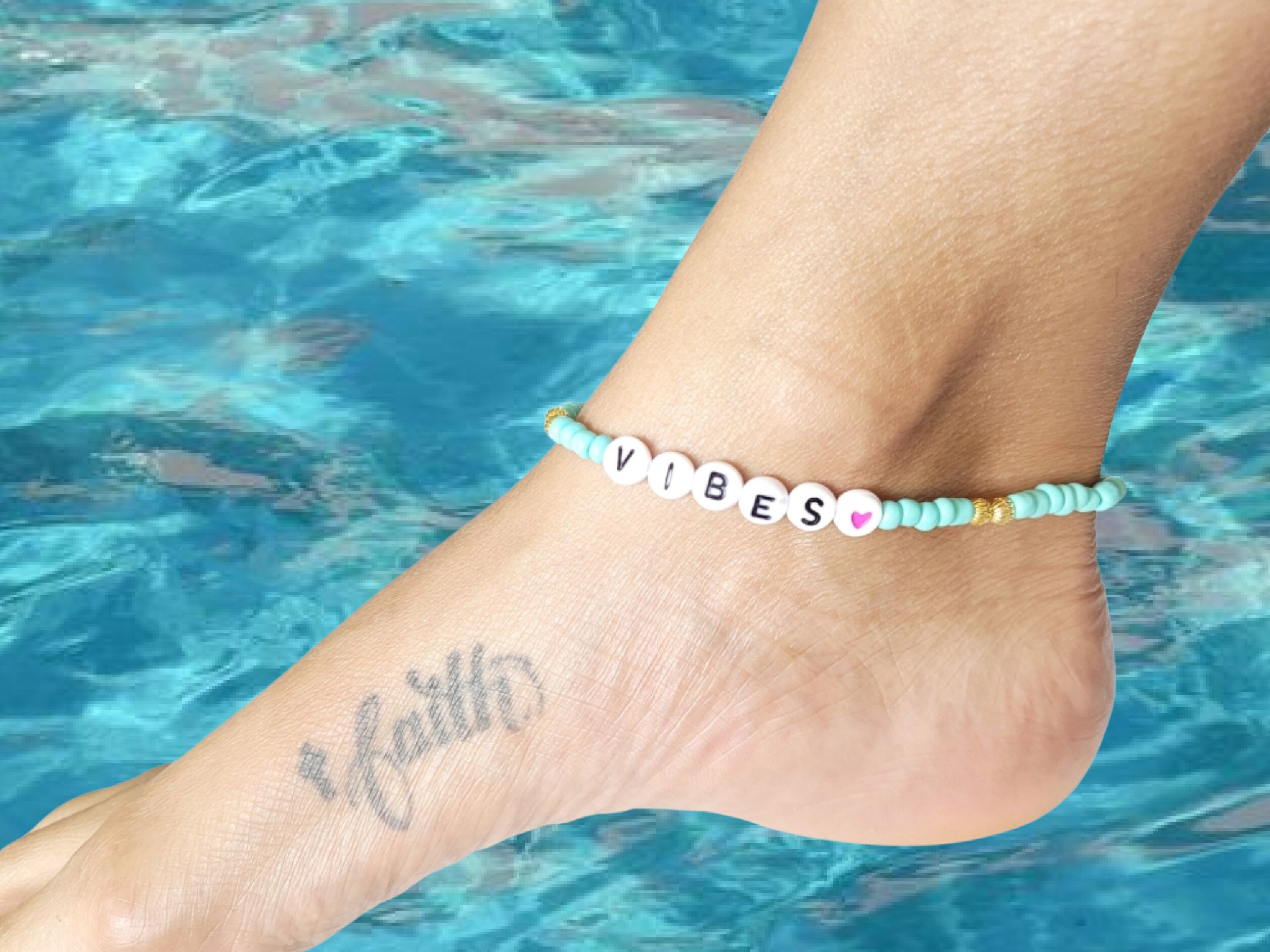 Anklet/Beach Vibes/Vacay Anklets/Stretchy/Boho/Colorful Beaded Etsy